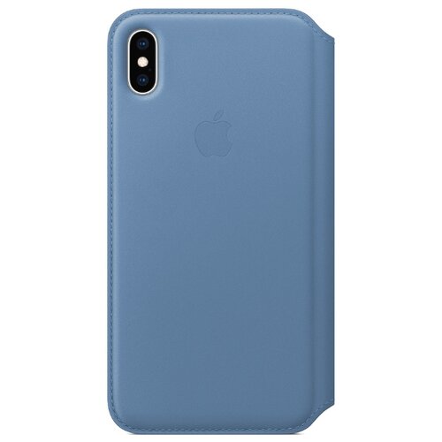 фото Чехол-книжка apple folio кожаный для iphone xs max cornflower