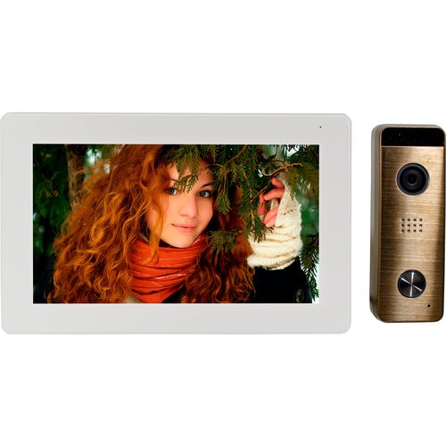 Wi-Fi видеодомофон Seon S-700-FHD-WHITE-BR с записью по движению в облако или на карту памяти, домофон в квартиру, в частный дом, видеозвонок