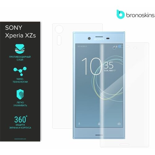 защитная пленка для sony xperia xz2 глянцевая защита экрана fullscreen Защитная пленка для Sony Xperia XZs (Глянцевая, Защита экрана FullScreen)