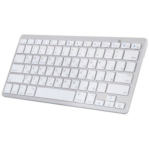Беспроводная Bluetooth клавиатура для Android Windows iOS цвет - серебряный 155900₽