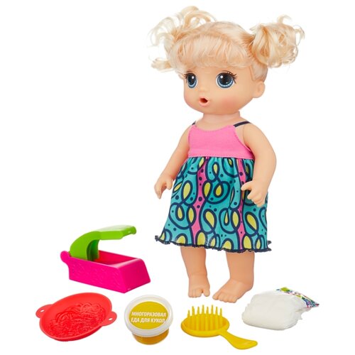 фото Интерактивная кукла Hasbro Baby Alive Малышка и лапша, 33 см, C0963