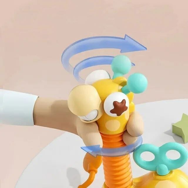 Развивающая игрушка тянучка на присоске Tripla для малышей жираф 0+