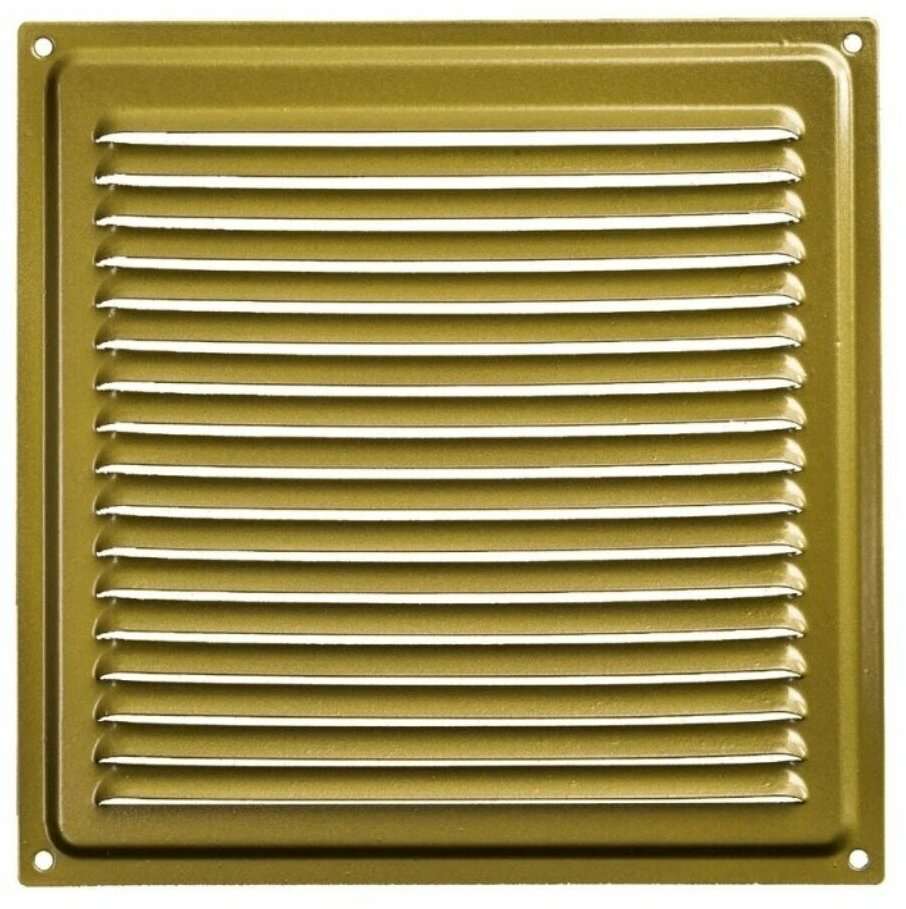 Решетка вентиляционная металл, 175х175 мм, золото, Event, 1717ВРС