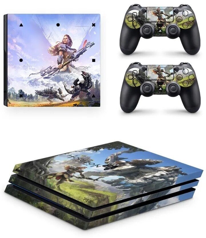 Виниловая наклейка Horizon Zero Dawn для игровой приставки Sony Playstation 4 PRO