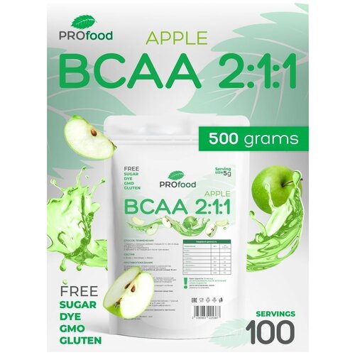 TOP100 Незаменимые аминокислоты BCAA 2:1:1 со вкусом Яблоко 200г moodbooster незаменимые аминокислоты bcaa 2 1 1 со вкусом яблоко 200г