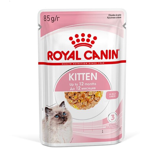 Влажный корм в желе для котят Royal Canin Kitten в возрасте до 12 месяцев, 85 г, 6 шт.