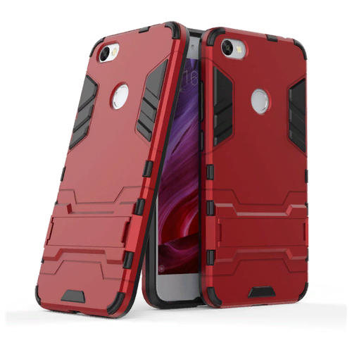 фото Чехол-бампер mypads для huawei honor 8a/huawei y6 (2019)/ honor 8a pro/ y6 prime 2019 противоударный усиленный ударопрочный красный