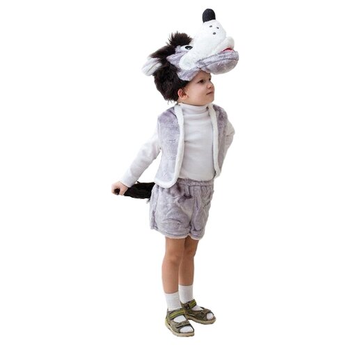 Карнавальный костюм Страна Карнавалия Волк, шапка, жилет, шорты с хвостом 5-7 лет, рост 122-134