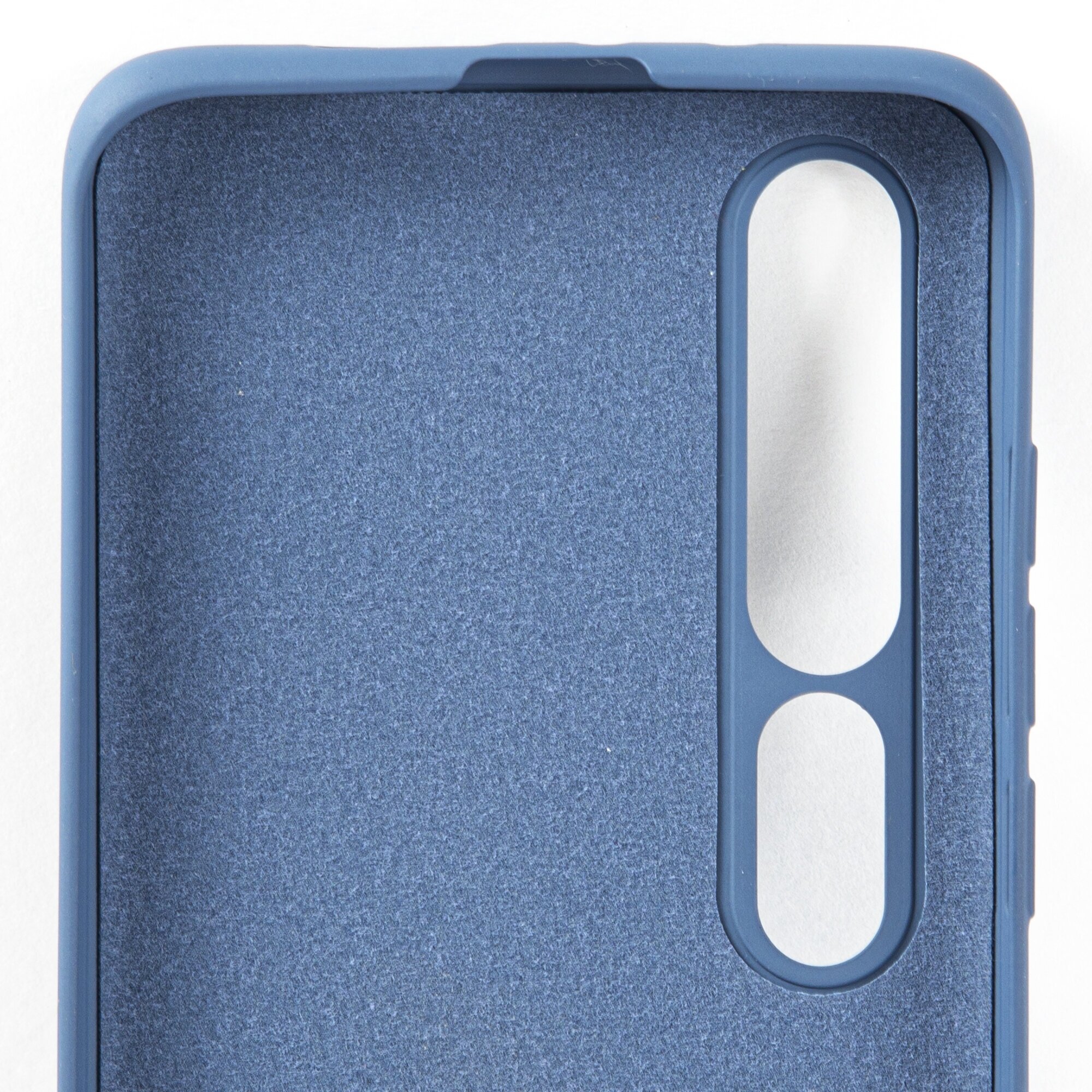 Чехол защитный mObility софт тач для Xiaomi Mi 10 (синий) УТ000020698 - фото №8