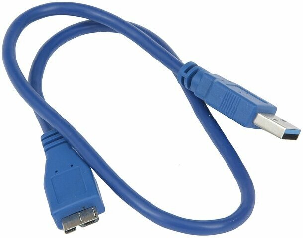 Кабель USB3.0(Am)-microUSB , Gembird, 0,5м, синий (CCP-mUSB3-AMBM-0.5M) - фото №8