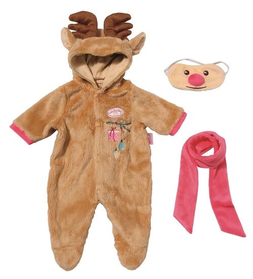 Zapf Creation Комплект одежды для куклы Baby Annabell 701157 коричневый