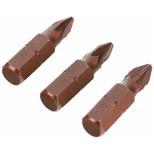 Бита PATRIOT PZ1 сталь S2 длина 25 мм 3 шт 194₽