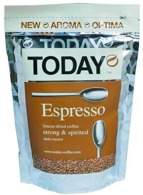 Кофе растворимый Today Espresso сублимированный, пакет, 150 г - фото №7