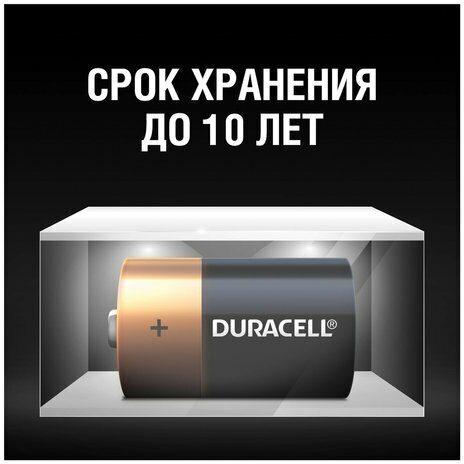 Батарейки комплект 2 шт, DURACELL Basic оригинал, D (LR20, 13А), алкалиновые, блистер, MN 1300D LR20 — фото 1