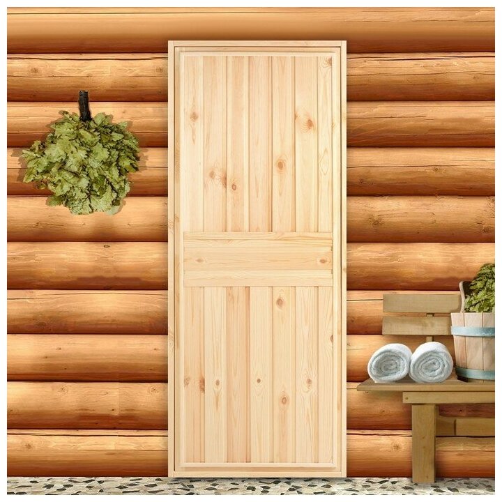 Добропаровъ Дверь для бани и сауны хвоя 170х70 см