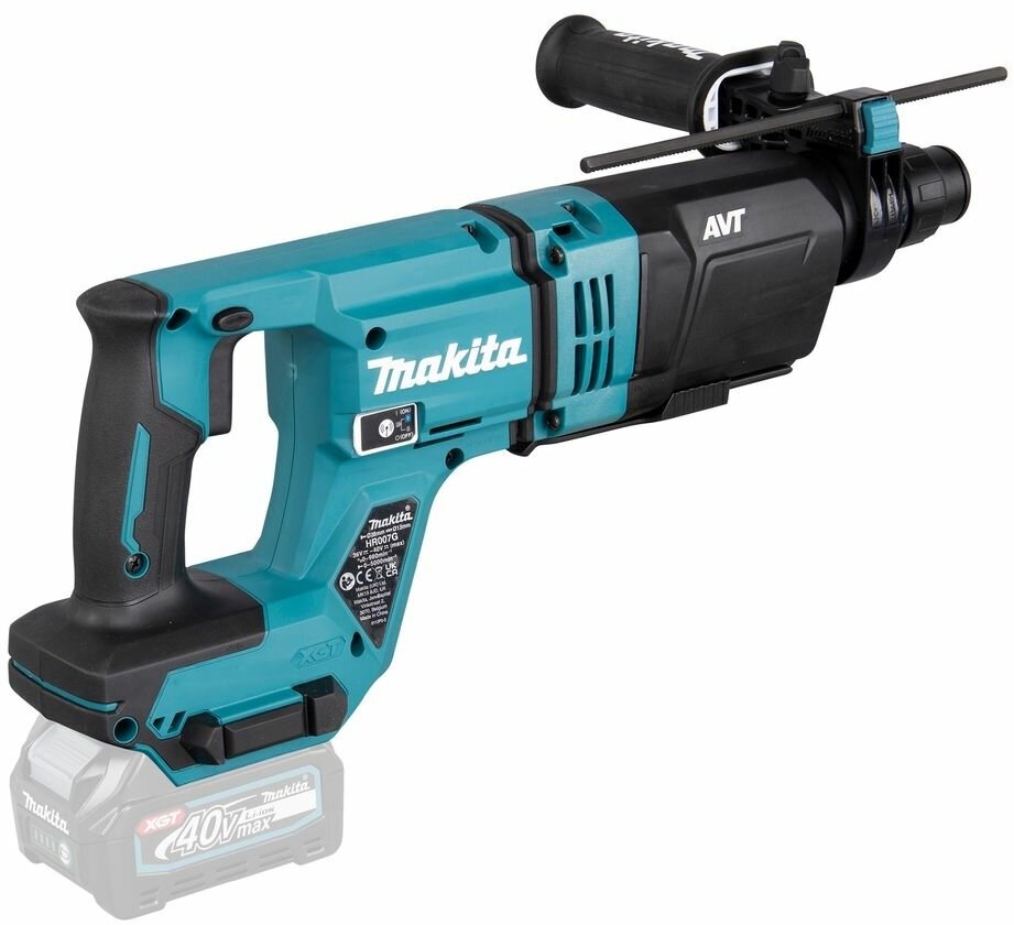 Аккумуляторный перфоратор 3 Дж XGT MAKITA HR007GZ - фотография № 4