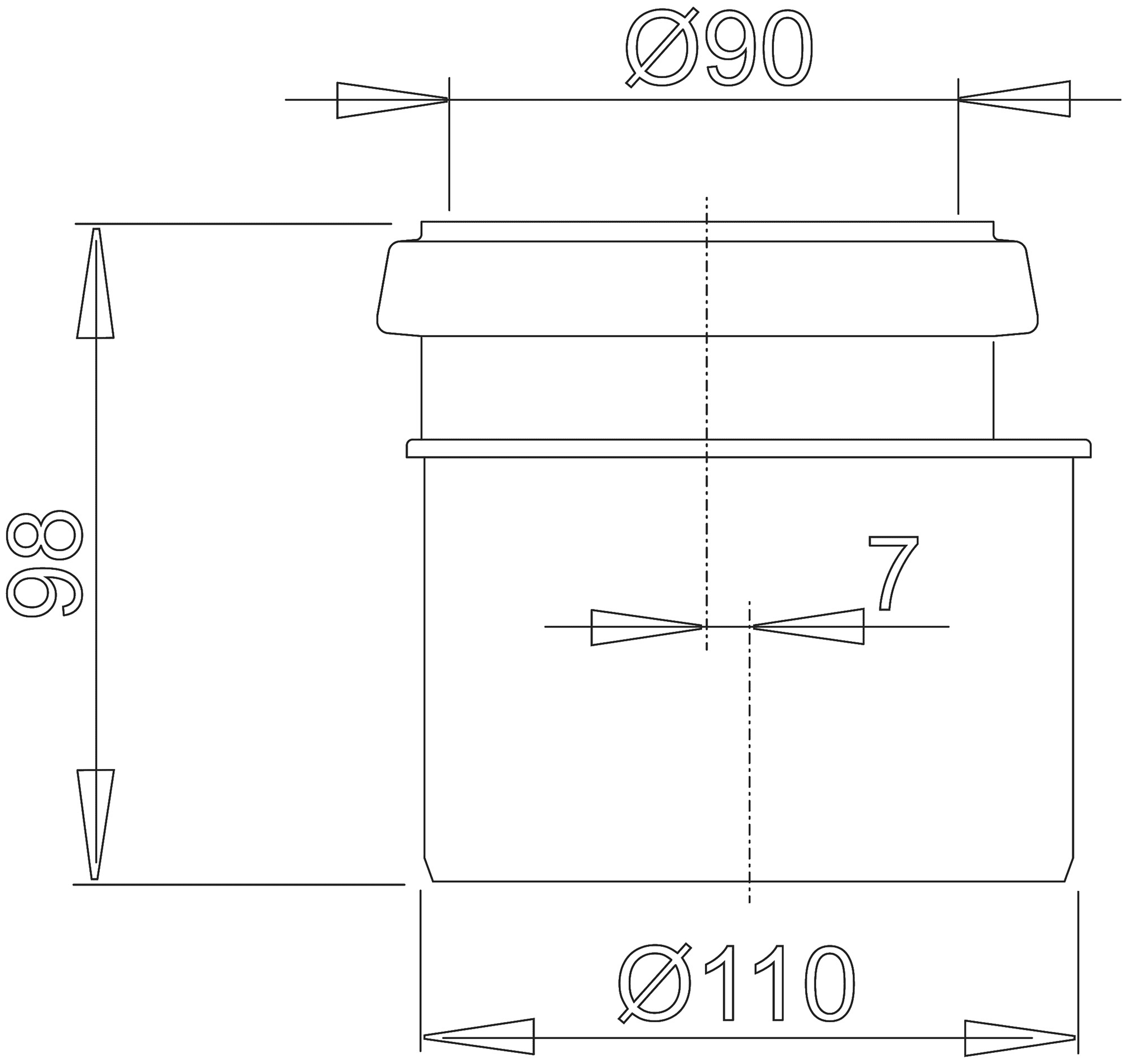 Соединительный комплект AlcaPlast M907 DN 90/110