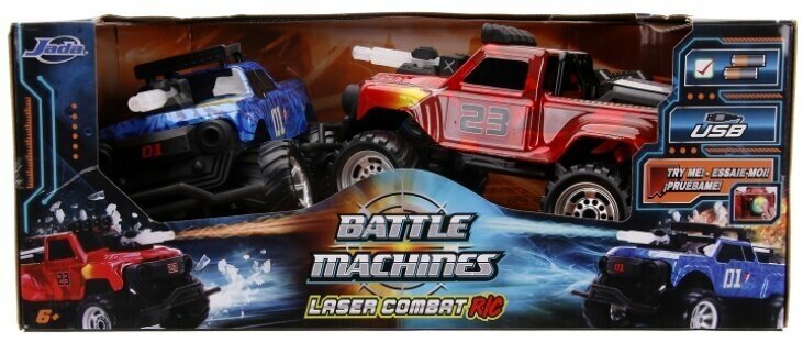 Набор машин на радиоуправлении Battle Machines Trucks – Laser Combat (масштаб 1:16) (2 шт.)