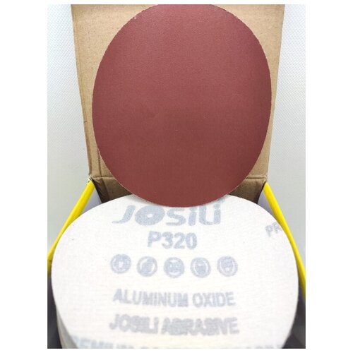 Шлифовальный круг на липучке Josili (без отверстий) P320 125 мм 15600-92