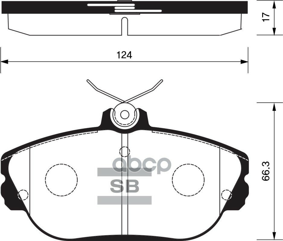 Sp1263_колодки Дисковые П! Ford Windstar 3.0I V6/3.8I V6 95-99, Lincoln Continental 93-94 Sangsin brake арт. SP1263