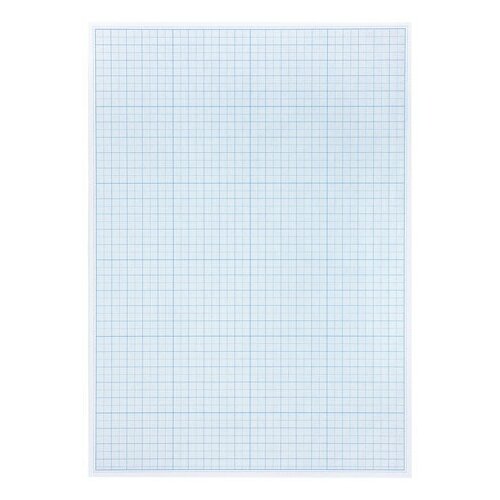 Бумага миллиметровая Staff (А4, 80г) голубая сетка, планшет 20л, 10 уп. (113490)
