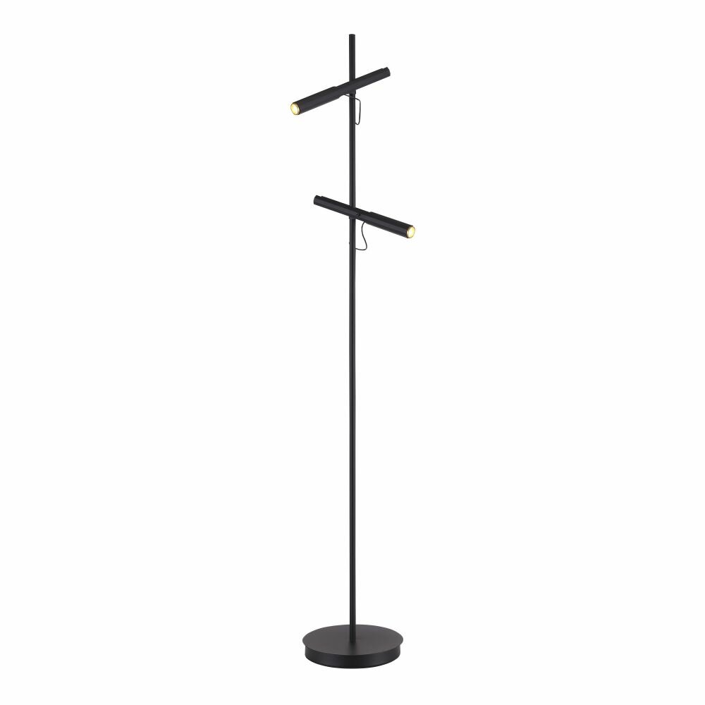 SL6210.405.02 Светильник напольный ST-Luce Черный/Черный, Золотистый LED 2*3W 3000K.