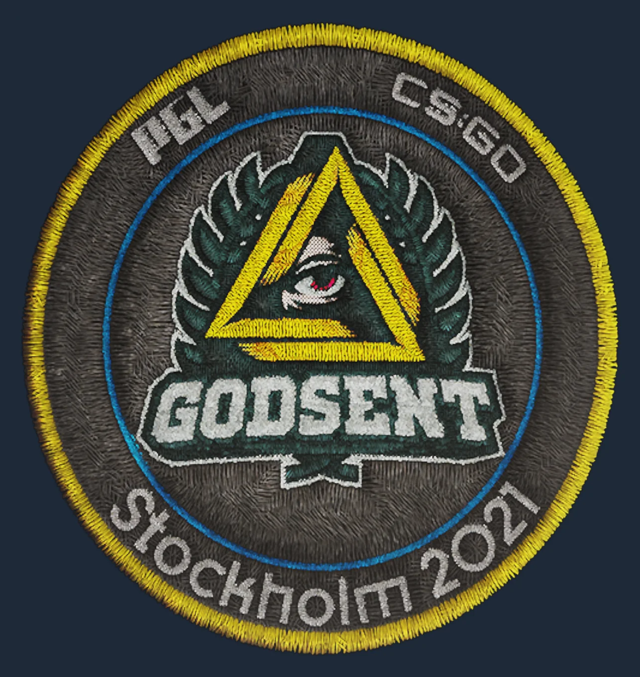 Нашивка | GODSENT | Стокгольм-2021 Скины CS2 с быстрой автовыдачей steam trade