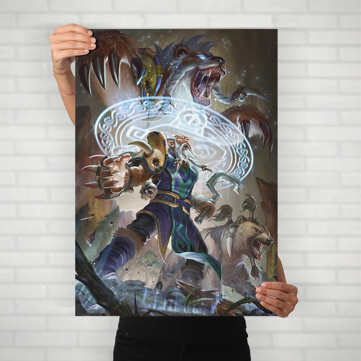 Плакат на стену для интерьера Dota 2 (Lone Druid) - Постер по игре формата A1 (60х84 см)