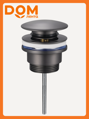 Изображение товара Донный клапан TOKITO SHINKU, для раковины, латунь, серый, вороненая сталь