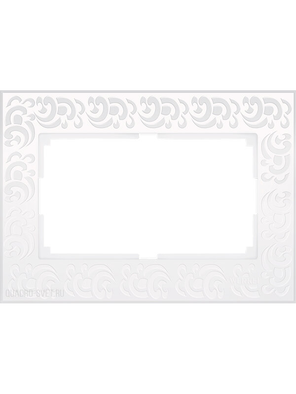 Рамка Flock для двойной розетки белый W0082301 / WL05-Frame-01-DBL-white