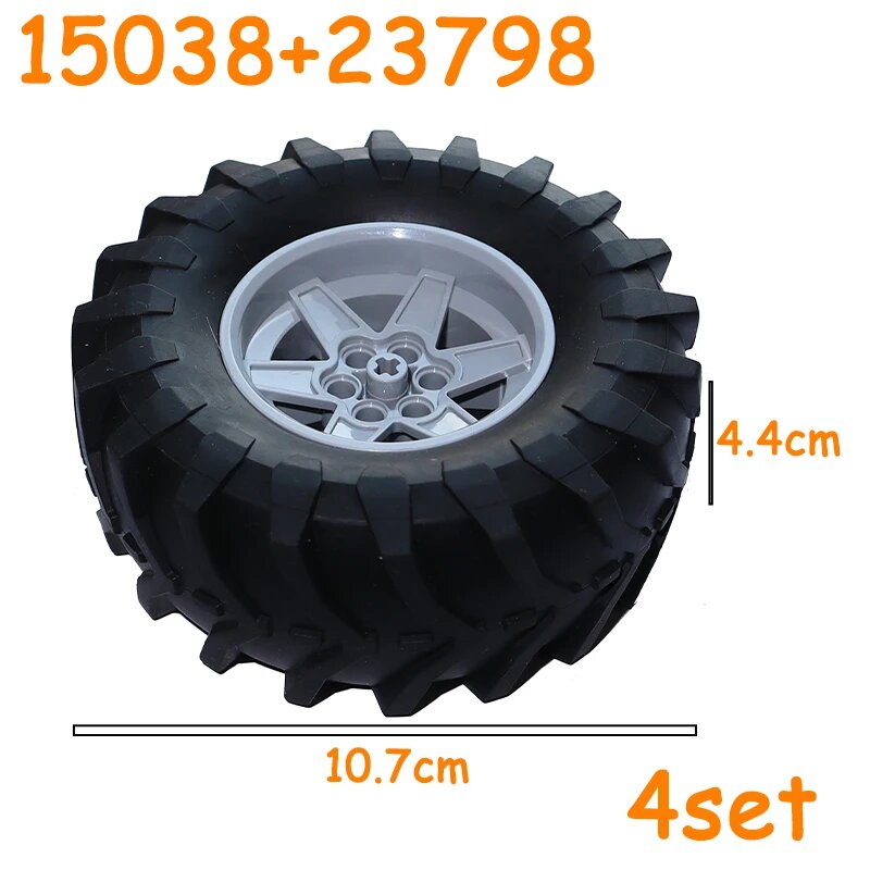 Колеса для Lego 15038+23798, 4шт