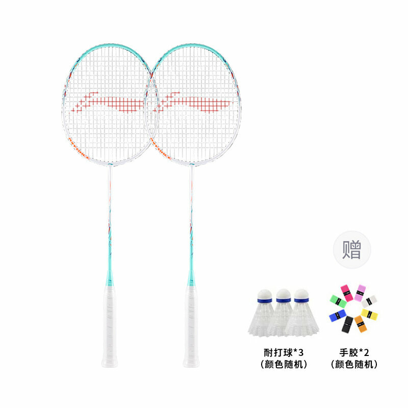 Ракетка для бадминтона унисекс Li Ning Thunder 9 Carbon Aluminum, контроль универсальная, 675мм, Белый Синий
