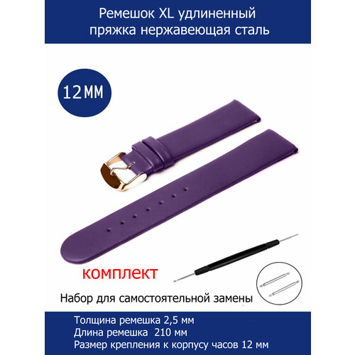 фото Ремешок axiver, фактура матовая, гладкая, фиолетовый