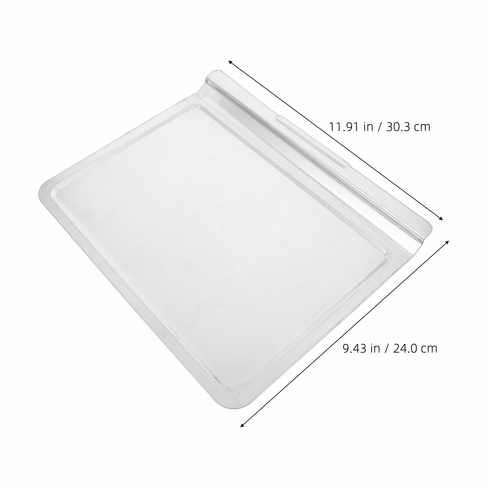Поддон Для Разогрева Еды Металлический Поддон Для Масла 30.30X24.00X2.00Cm Серебристый