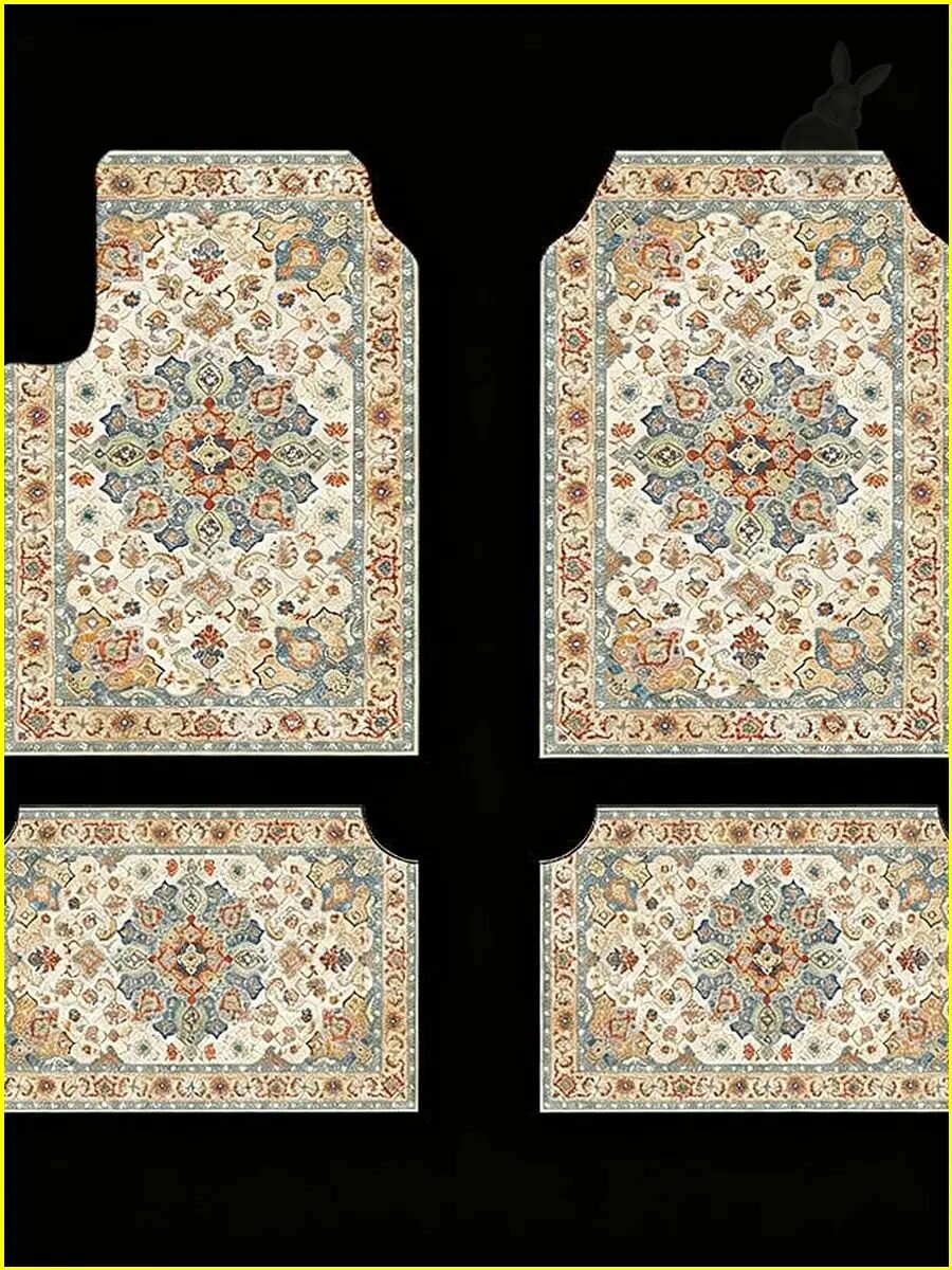 Коврики в салон автомобиля, Эластан, 4 шт.