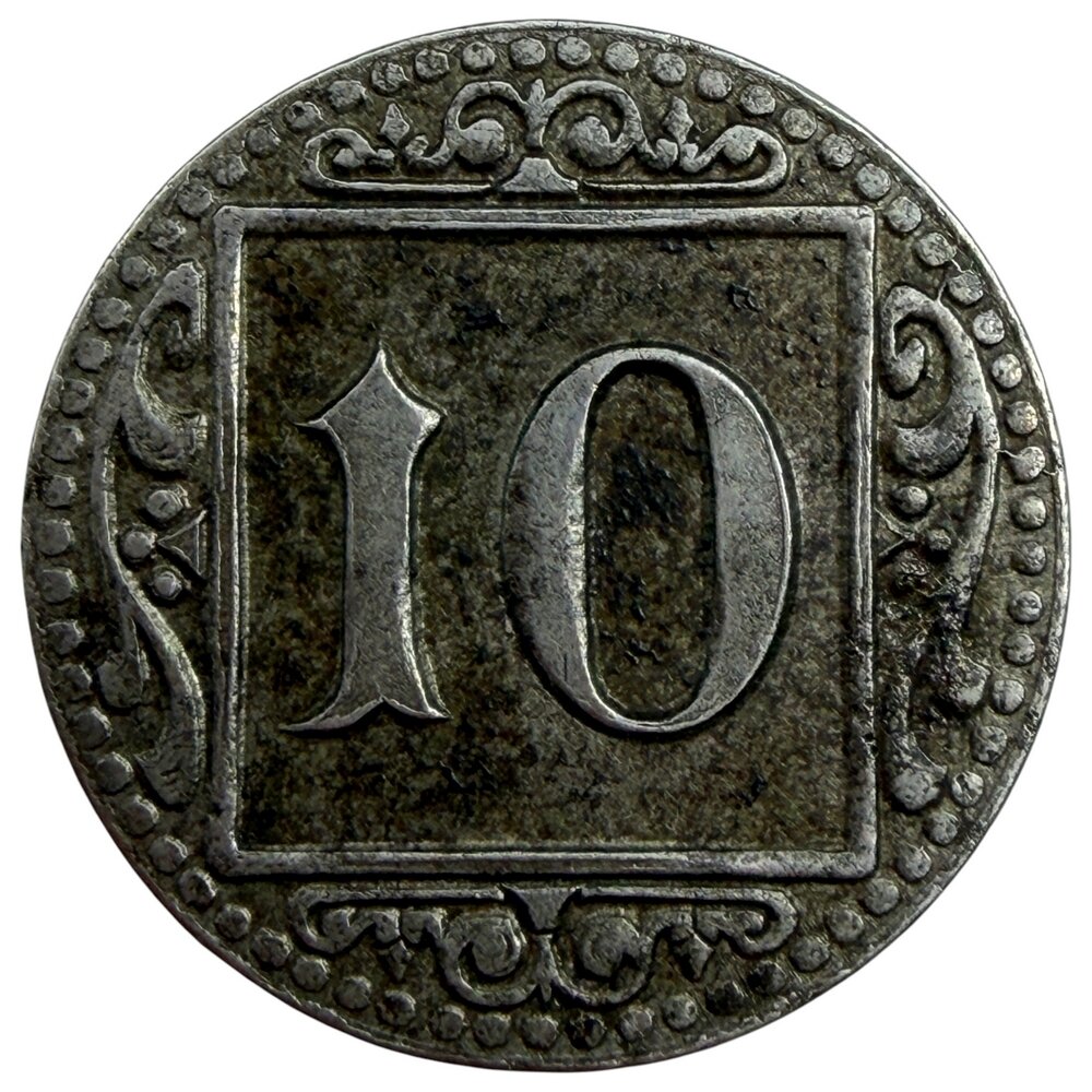 Германия, Германская империя, Мюнстер 10 пфеннигов 1918 г.