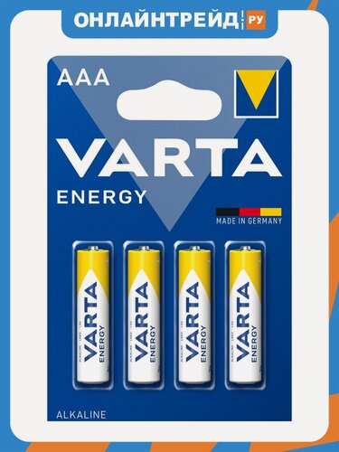 Изображение товара Элемент питания Varta Energy LR03 AAA бл 4