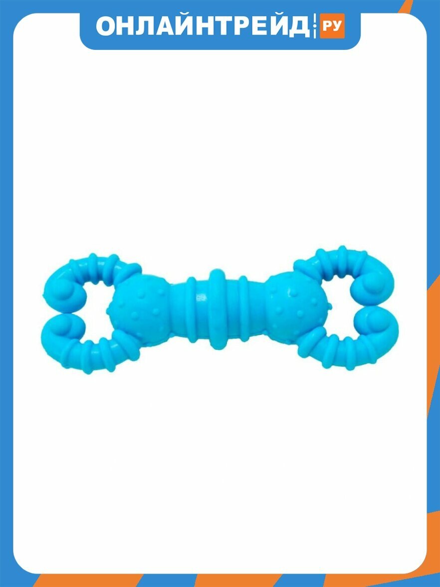 Игрушка для собак Homepet гантелька crabs TPR 12,7 см