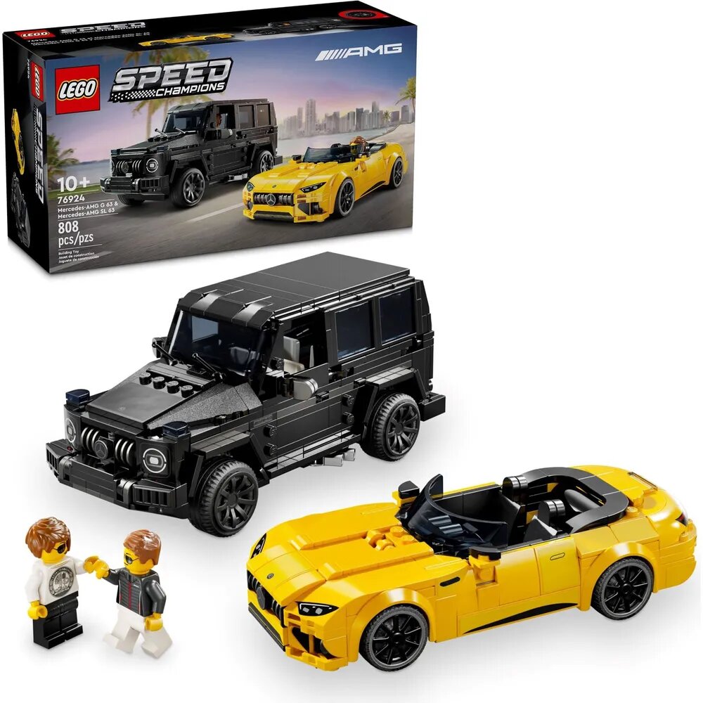 КонструкторLEGO Speed Champions 76924 Mercedes-AMG G 63 и Mercedes-AMG SL 63