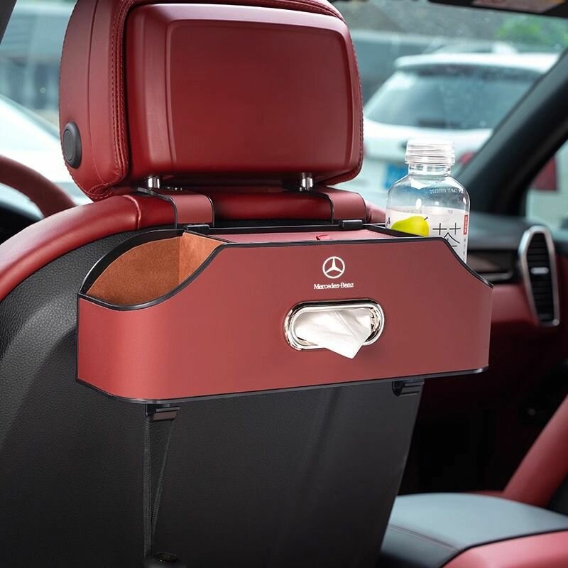 Органайзер для сиденья автомобиля Mercedes-Benz C-Класс с крючком для бумажных салфеток, подходит для моделей