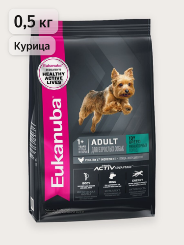 Изображение товара Сухой корм для собак Eukanuba Adult Toy Breed для миниатюрных пород, 500 г