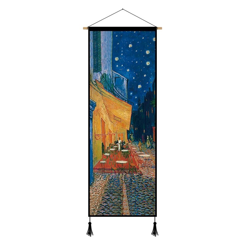 Тапет «Кафе-терраса ночью» для стены, 45x120 см, большой декор для стены или фона дивана