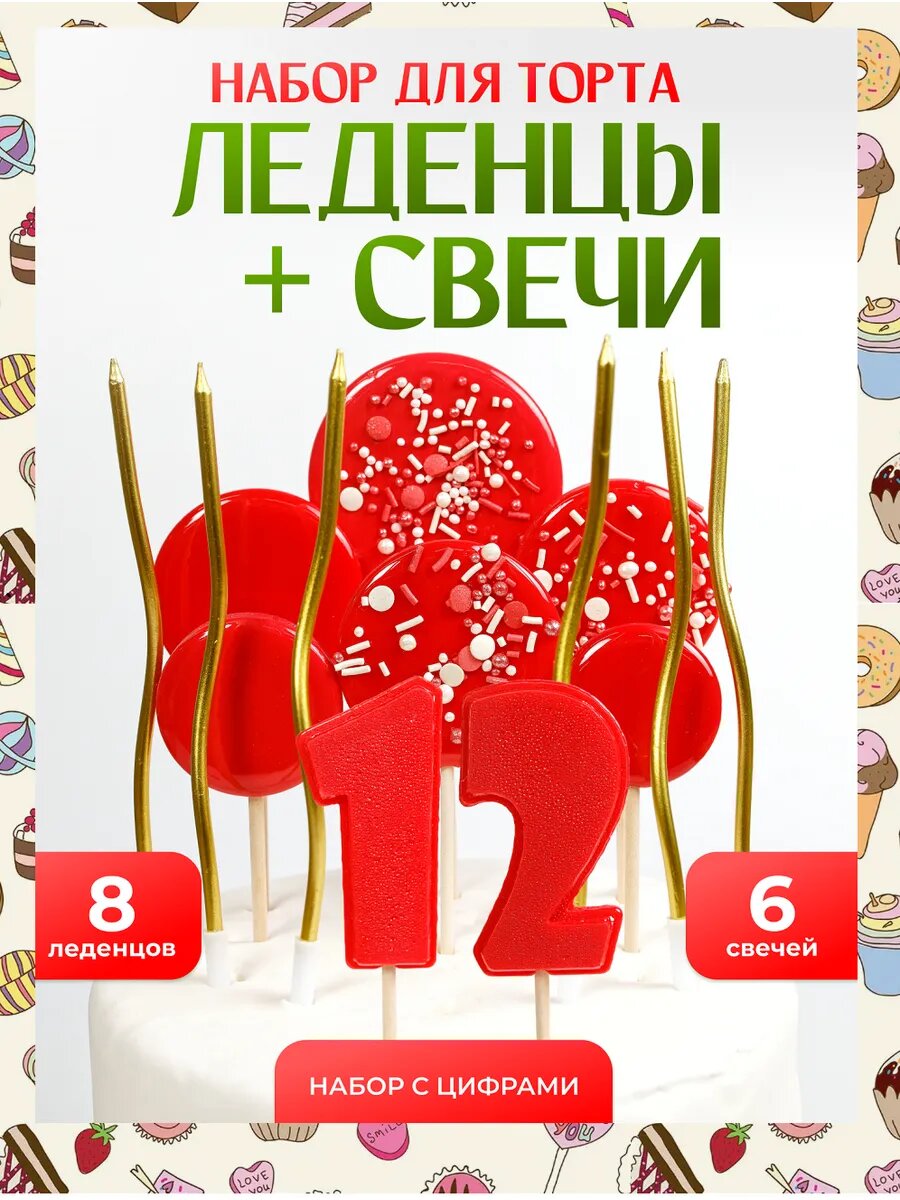 Украшения для торта 12 лет