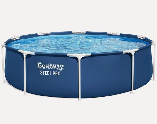 Изображение товара Бассейн каркасный BestWay 56677 BW, 305х76 см, 4678 л, сливной клапан, синий