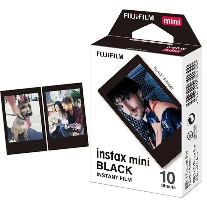 Пленка для мгновенной печати Fujifilm Instax Mini Black, 10 листов, черная рамка