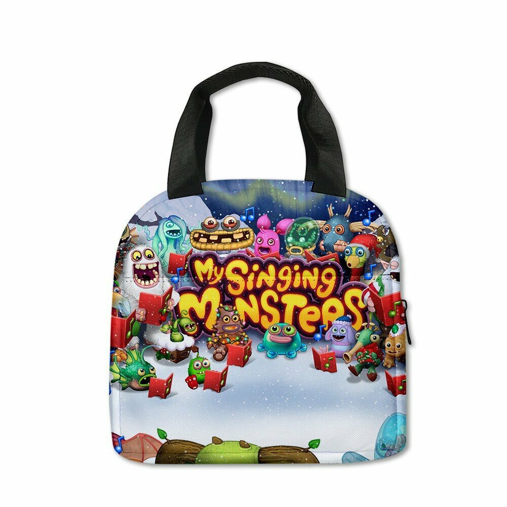 My Singing Monsters, монстр, концерт, сумка для обеда, хор, wubox, портативный мешок для льда для учащихся начальной школы