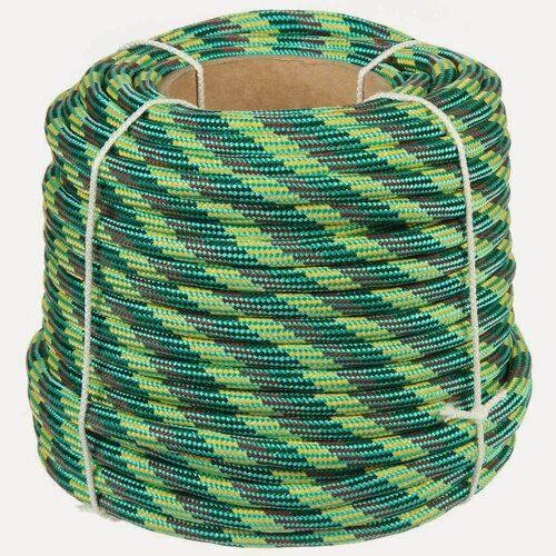 Изображение товара Шнур плетеный с сердечником 14 мм, длина 50 метров, артикул 15с021, производство Беларусь, надежный хозяйственный канат