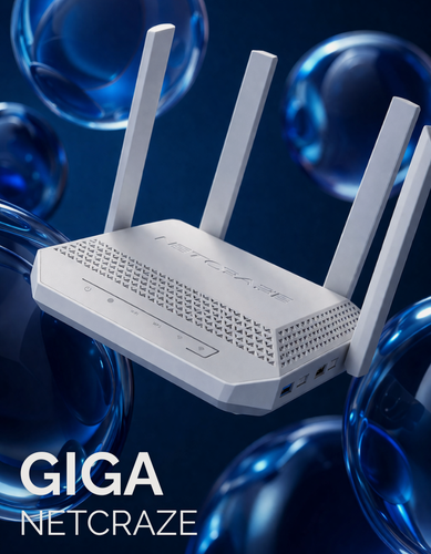 Изображение товара Wi-Fi роутер Netcraze Giga NC-1012, двухдиапазонный, Wi-Fi 6 AX3000