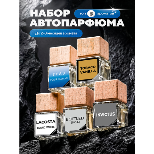 фото Ароматизатор для автомобиля, в машину, подарочный набор 5 шт aroma king