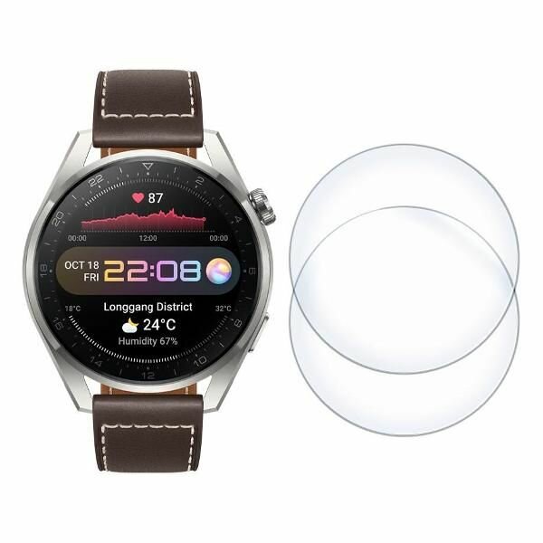 Защитное стекло для смарт часов Krutoff Huawei Watch 3 Pro